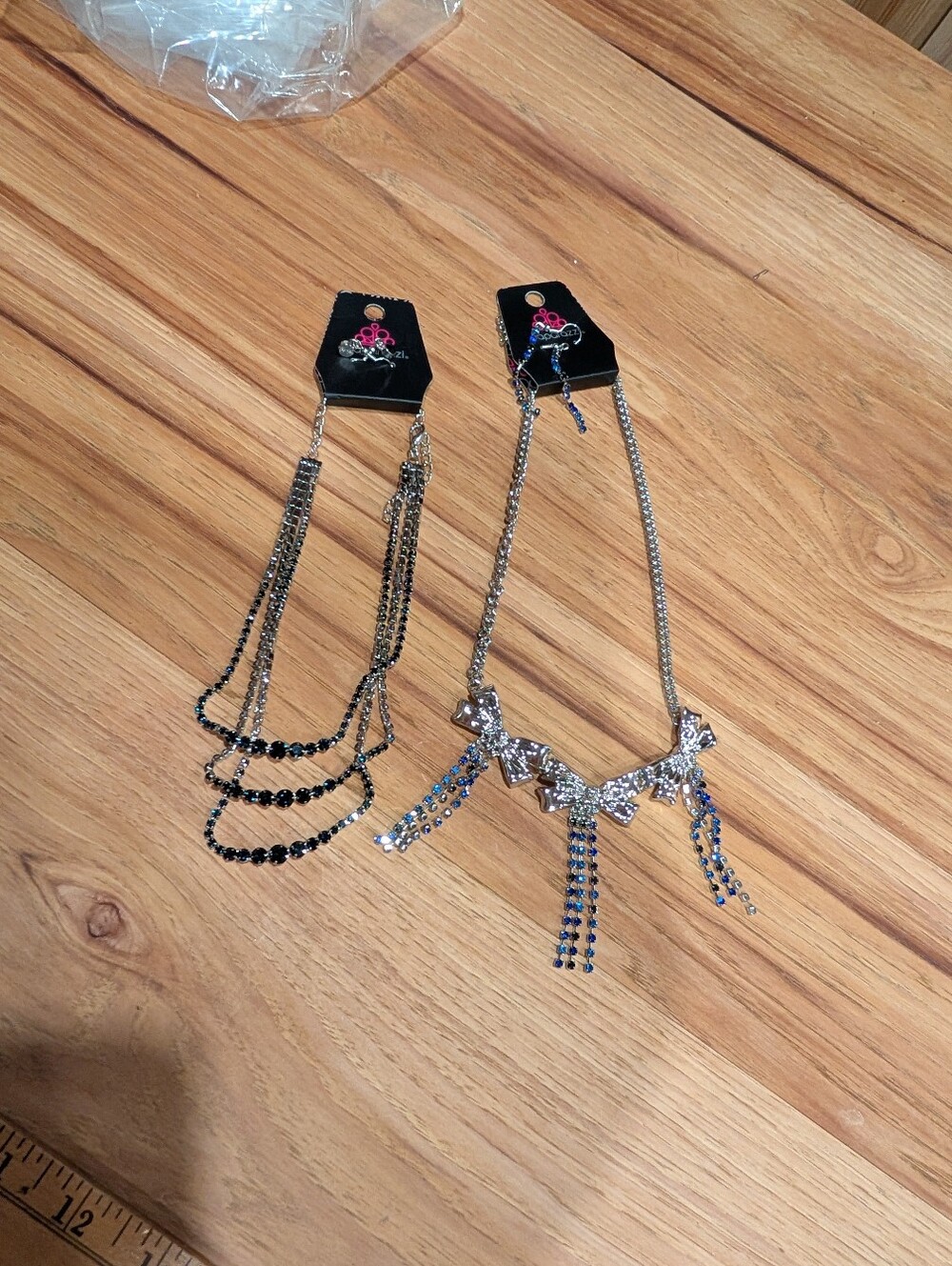 Elegant Blue And Silvertone Crystal Statement Necklaces - Women Jewelry